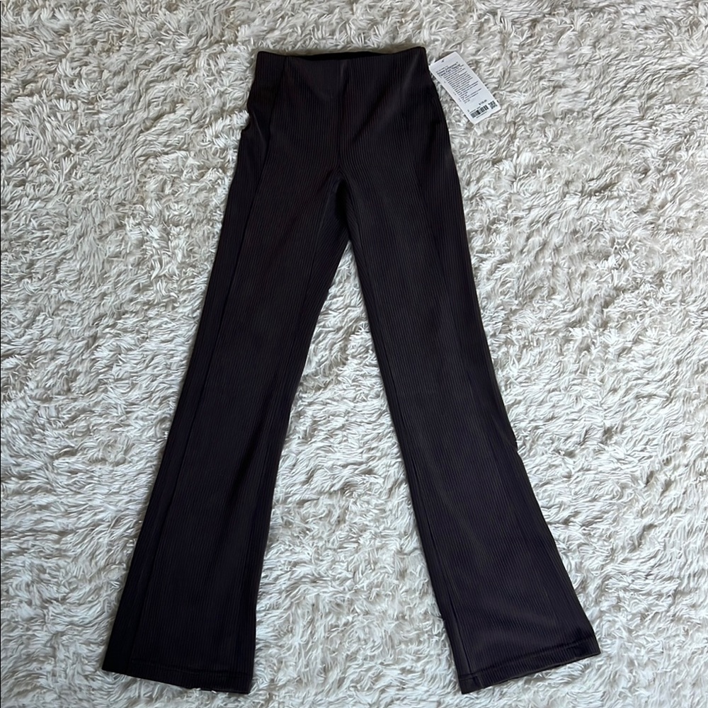 NWT lululemon athletica Ribbed Softstreme Flared Pant* Regular